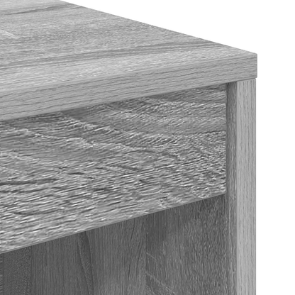 vidaXL Schreibtisch mit Schubladen 2 pcs Graues Sonoma