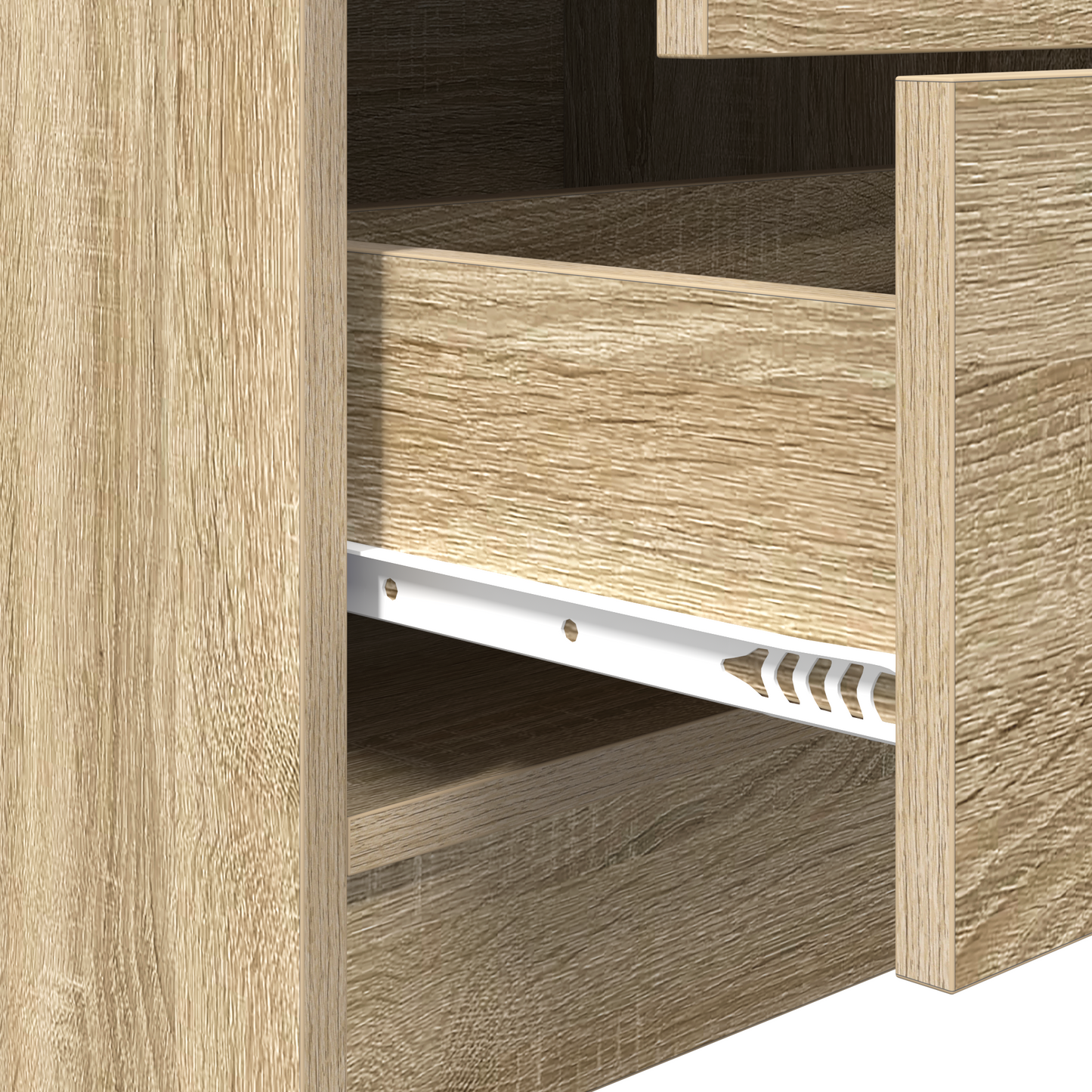 vidaXL Bureaux avec tiroirs 2 pcs Chêne Sonoma