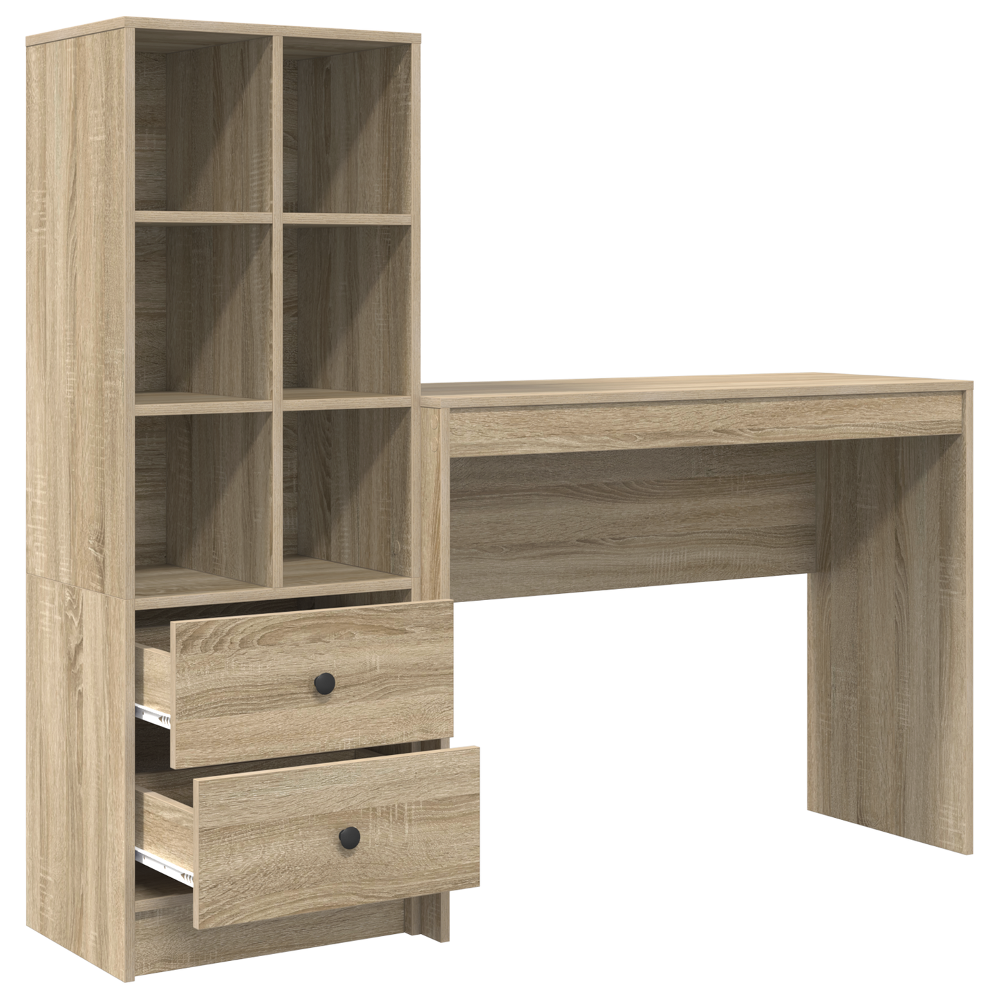 vidaXL Bureaux avec tiroirs 2 pcs Chêne Sonoma