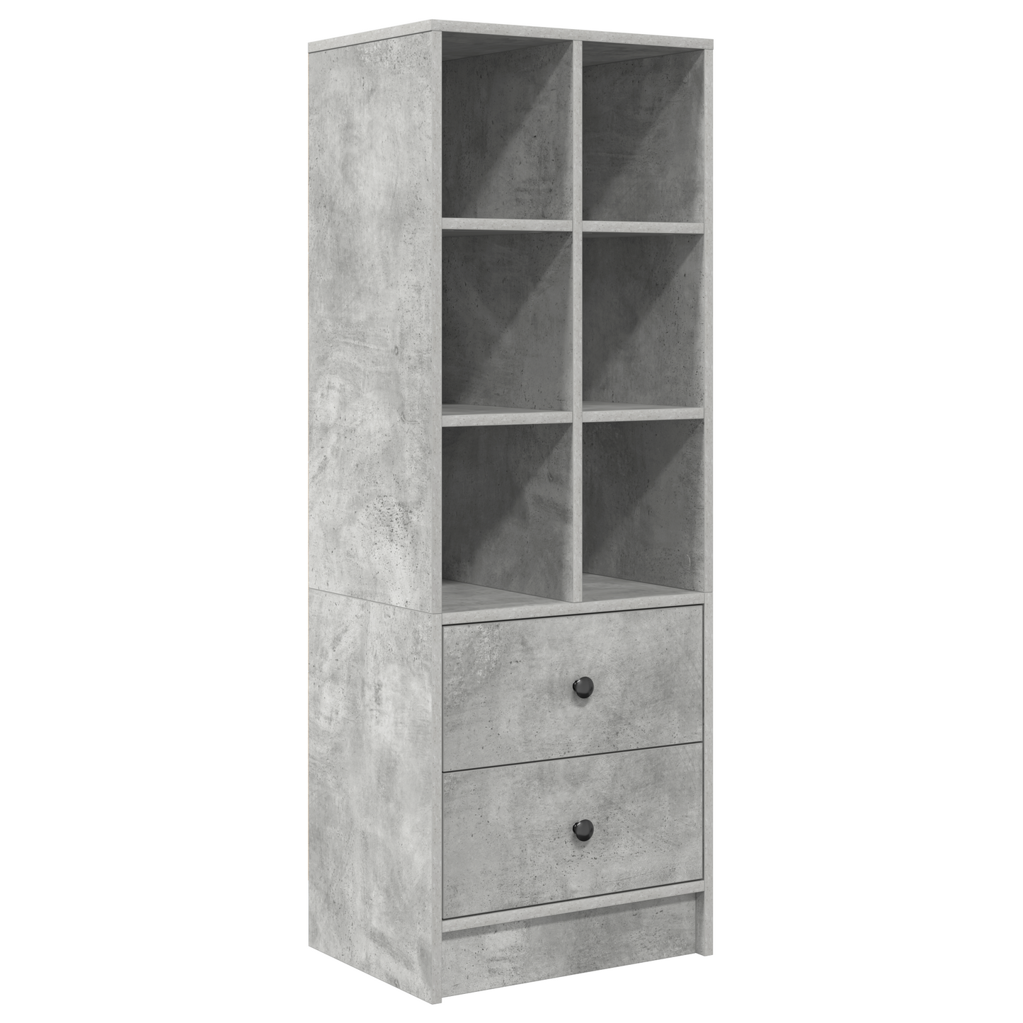 vidaXL Bureaux avec tiroirs 2 pcs Gris béton