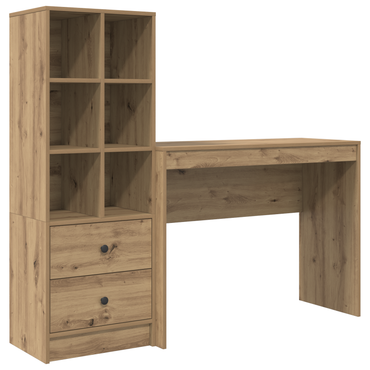 vidaXL Schreibtisch mit Schubladen 2 pcs Artisan-Eiche