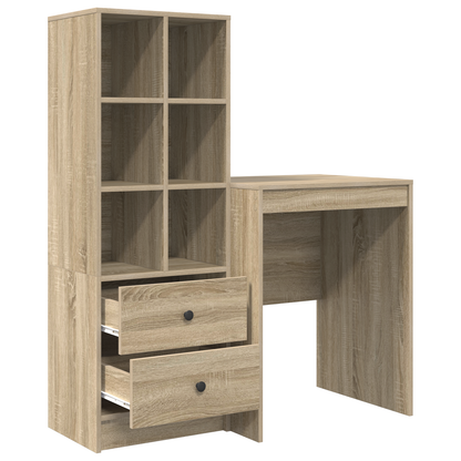vidaXL Bureaux avec tiroirs 2 pcs Chêne Sonoma