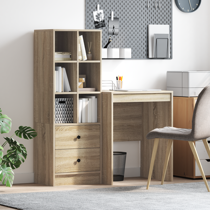 vidaXL Bureaux avec tiroirs 2 pcs Chêne Sonoma