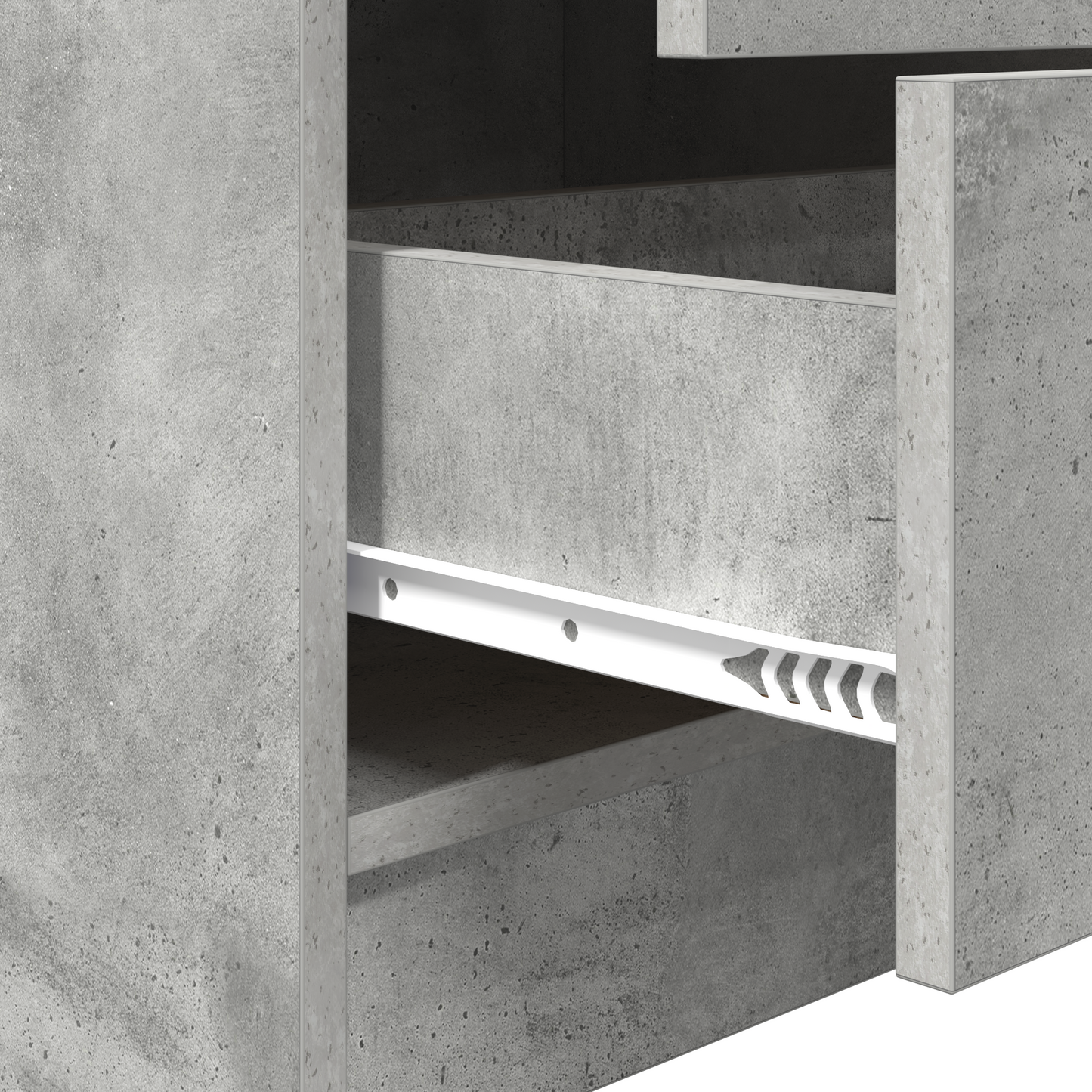 vidaXL Bureaux avec tiroirs 2 pcs Gris béton