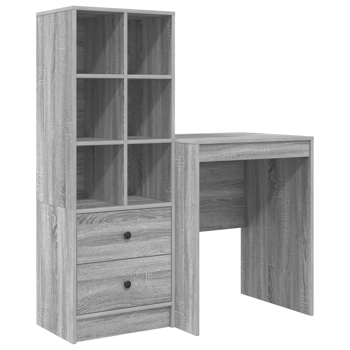 vidaXL Bureaux avec tiroirs 2 pcs Chêne sonoma gris