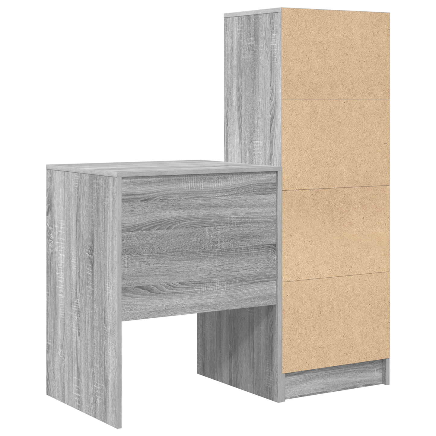 vidaXL Bureaux avec tiroirs 2 pcs Chêne sonoma gris