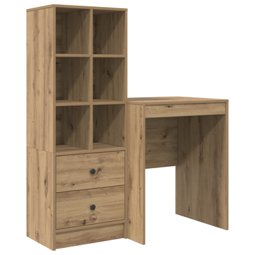 vidaXL Schreibtisch mit Schubladen 2 pcs Artisan-Eiche