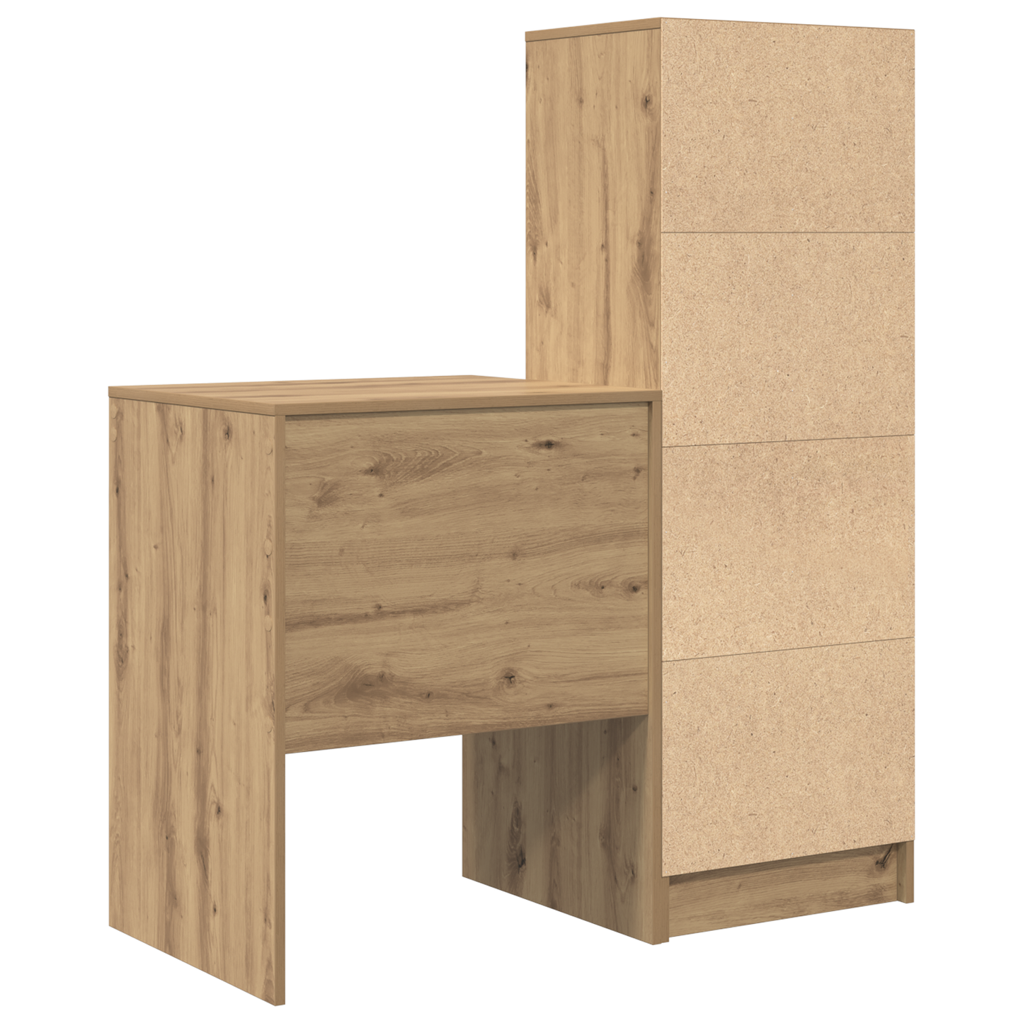 vidaXL Schreibtisch mit Schubladen 2 pcs Artisan-Eiche