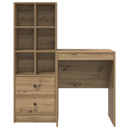 vidaXL Schreibtisch mit Schubladen 2 pcs Artisan-Eiche