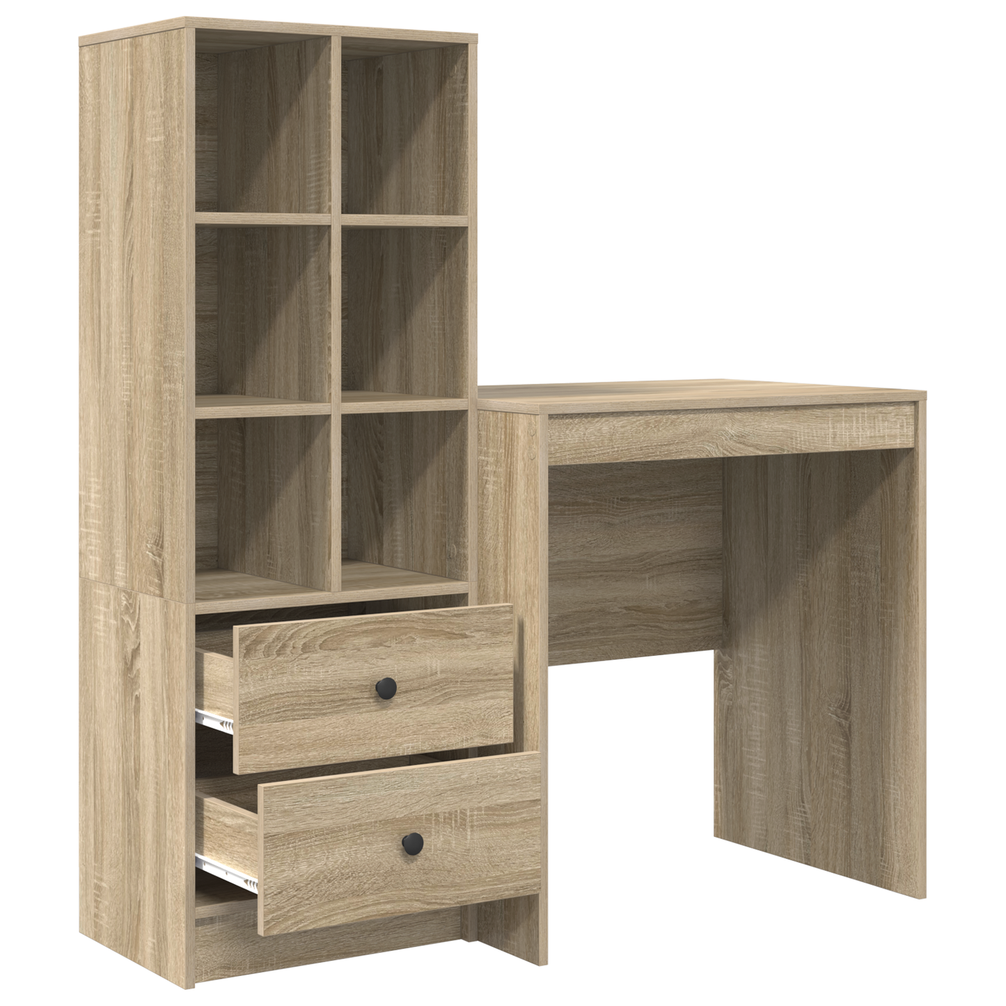 vidaXL Bureaux avec tiroirs 2 pcs Chêne Sonoma
