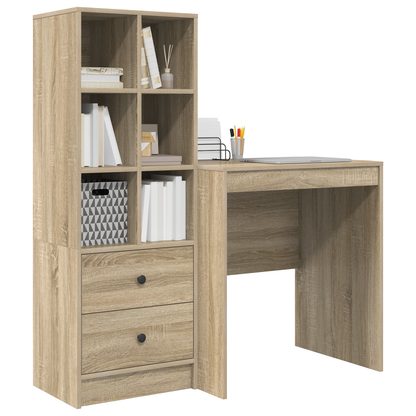 vidaXL Bureaux avec tiroirs 2 pcs Chêne Sonoma