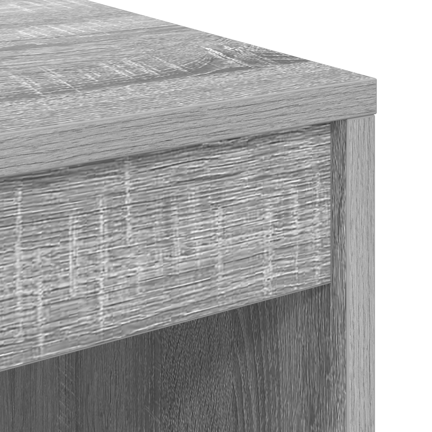 vidaXL Bureau avec tiroirs 2 pcs Sonoma gris