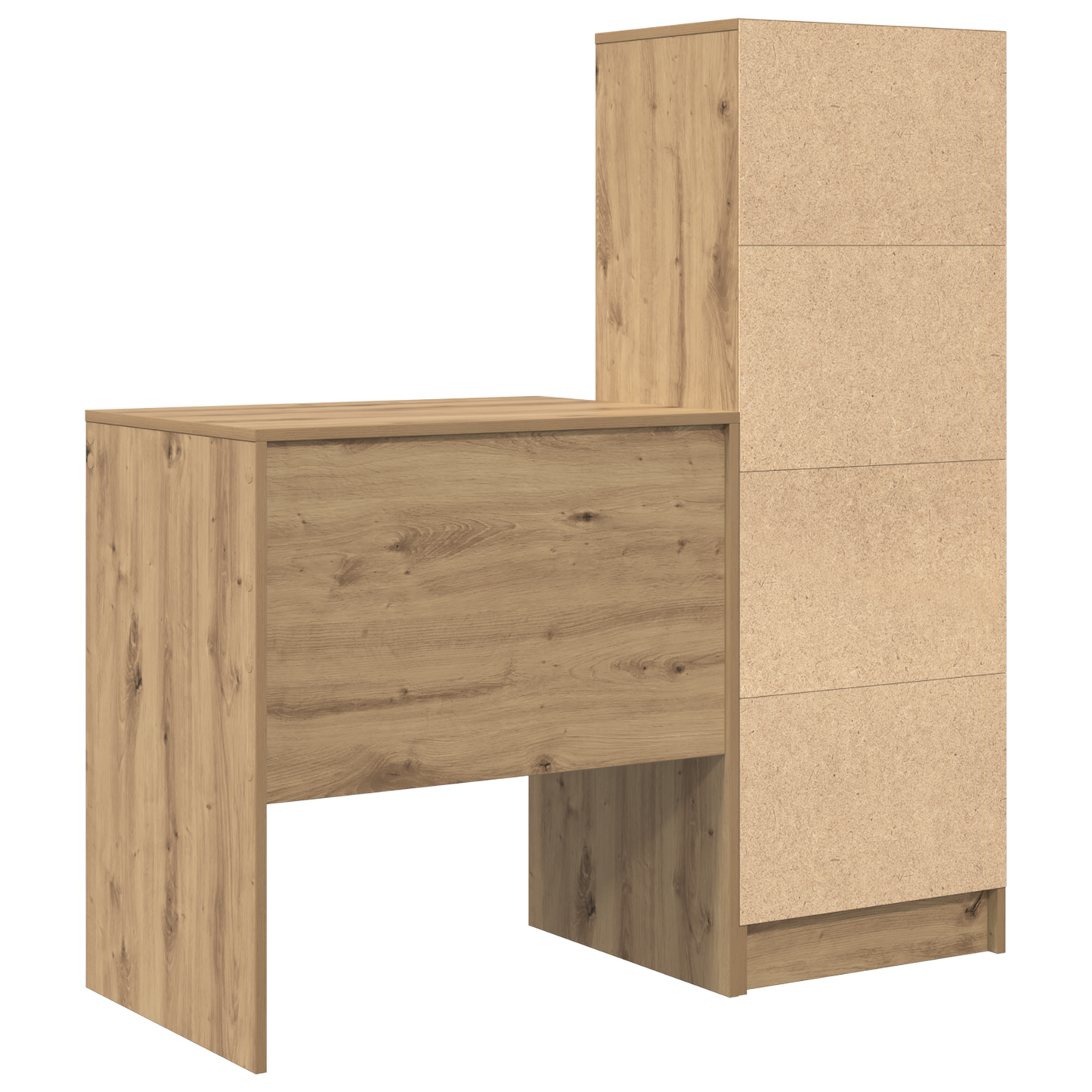 vidaXL Schreibtisch mit Schubladen 2 pcs Artisan-Eiche