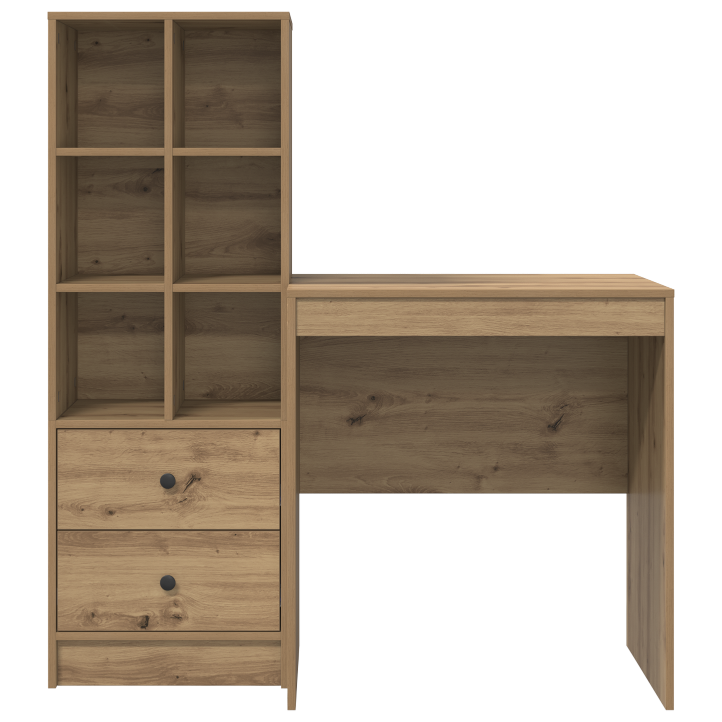 vidaXL Schreibtisch mit Schubladen 2 pcs Artisan-Eiche