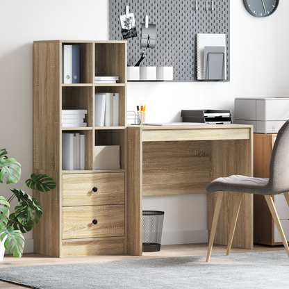 vidaXL Schreibtisch mit Schubladen 2 pcs Sonoma-Eiche