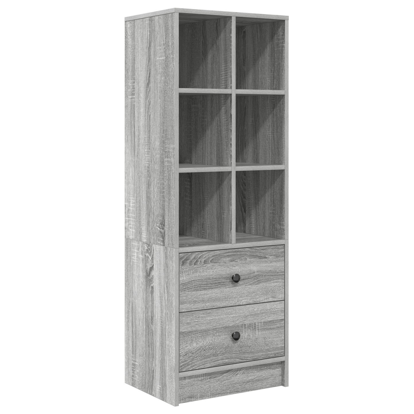 vidaXL Schreibtisch mit Schubladen 2 pcs Graues Sonoma