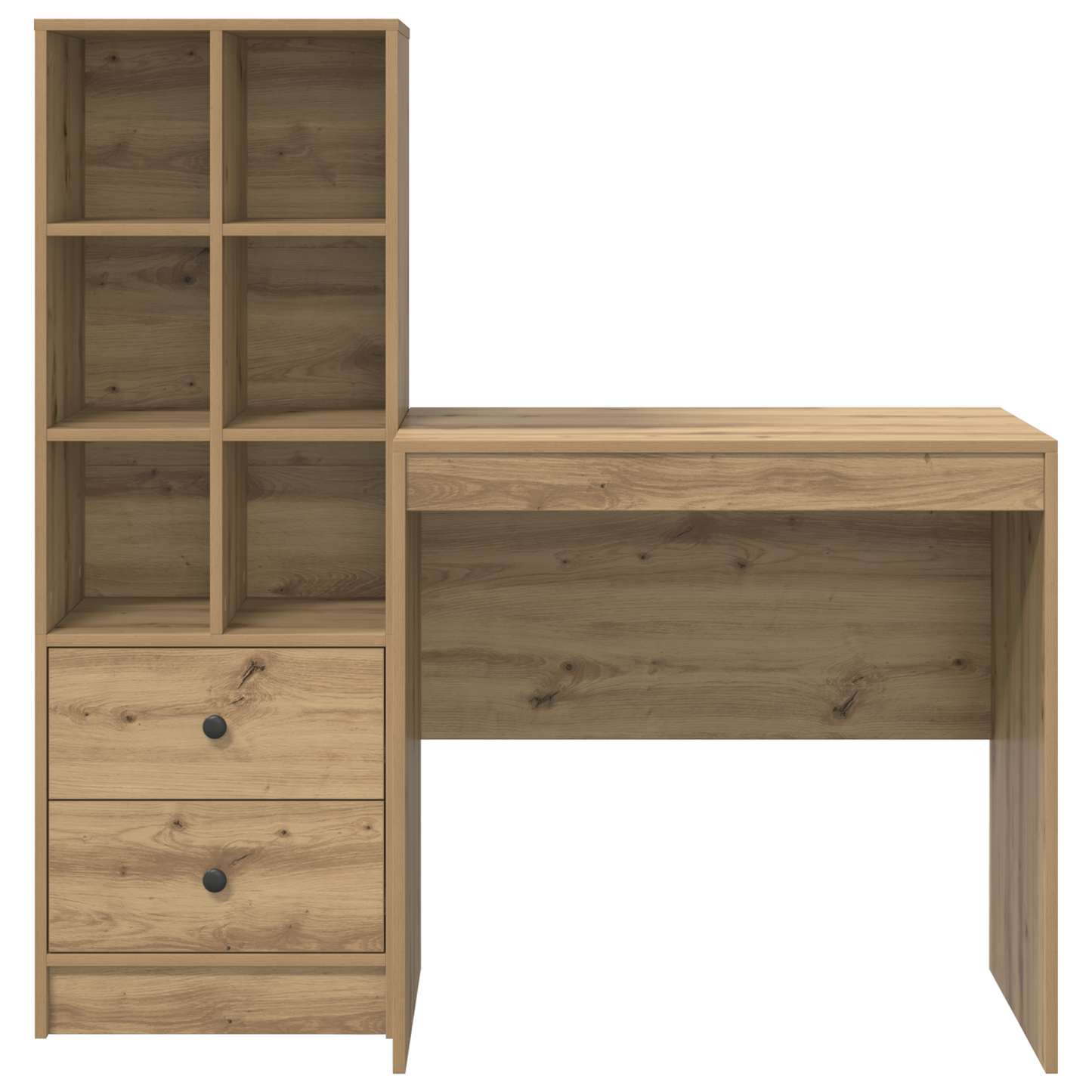 vidaXL Schreibtisch mit Schubladen 2 pcs Artisan-Eiche