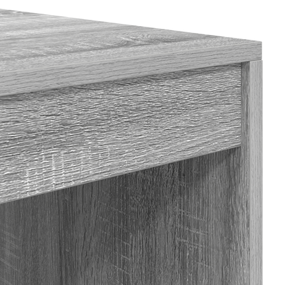 vidaXL Schreibtisch mit Schubladen 2 pcs Graues Sonoma