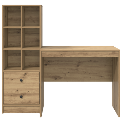 vidaXL Schreibtisch mit Schubladen 2 pcs Artisan-Eiche