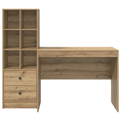 vidaXL Schreibtisch mit Schubladen 2 pcs Artisan-Eiche