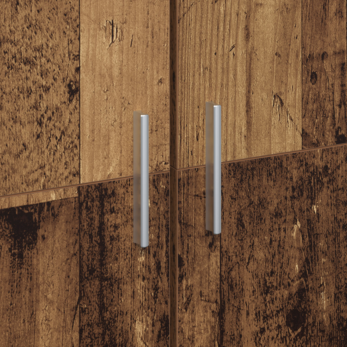 vidaXL Highboard Altholz 70 x 33,5 x 180 cm Holzwerkstoff