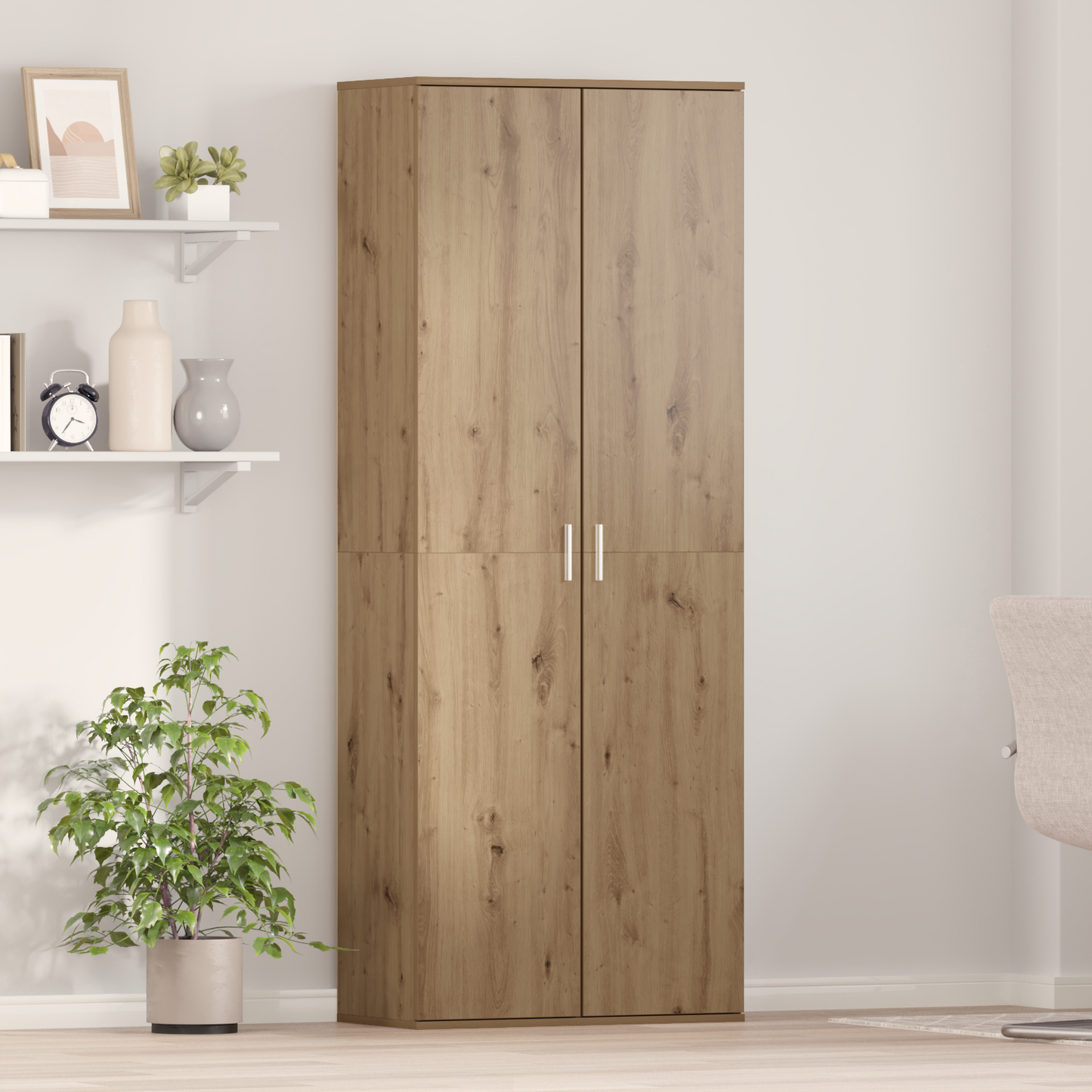 vidaXL Highboard Artisan-Eiche 70 x 33,5 x 180 cm Holzwerkstoff