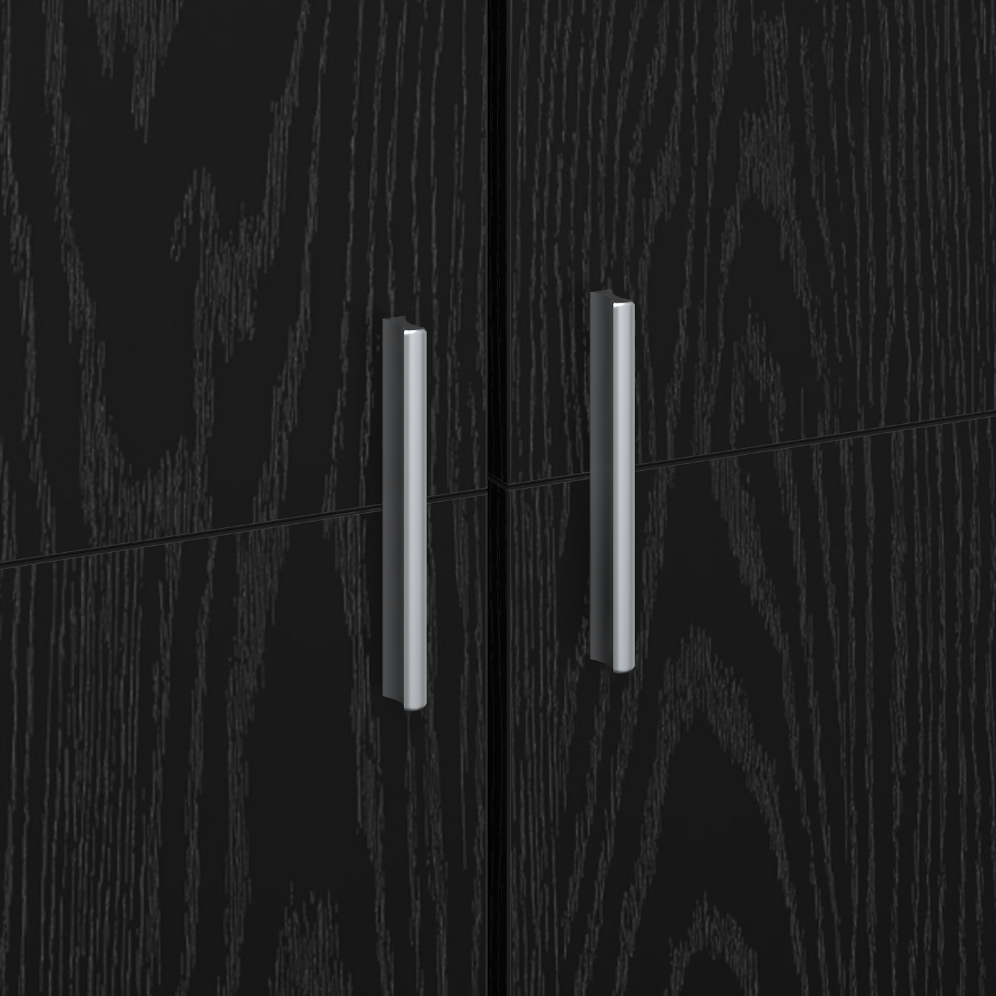 vidaXL Highboard Schwarz Eichen-Optik 70 x 33,5 x 180 cm Holzwerkstoff