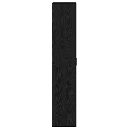 vidaXL Highboard Schwarz Eichen-Optik 70 x 33,5 x 180 cm Holzwerkstoff