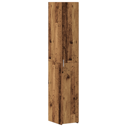 vidaXL Highboard 2 pcs Bois de récupération 30 x 42,5 x 185 cm