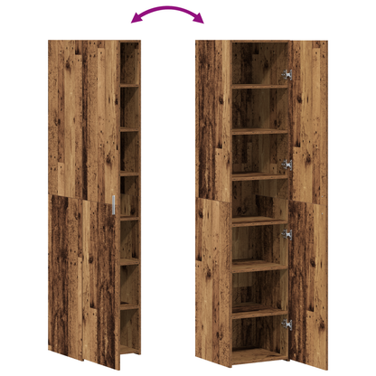 vidaXL Highboard en bois de récupération 40 x 42,5 x 185 cm