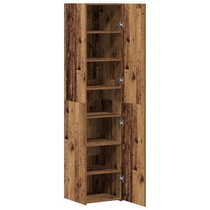 vidaXL Highboard en bois de récupération 40 x 42,5 x 185 cm