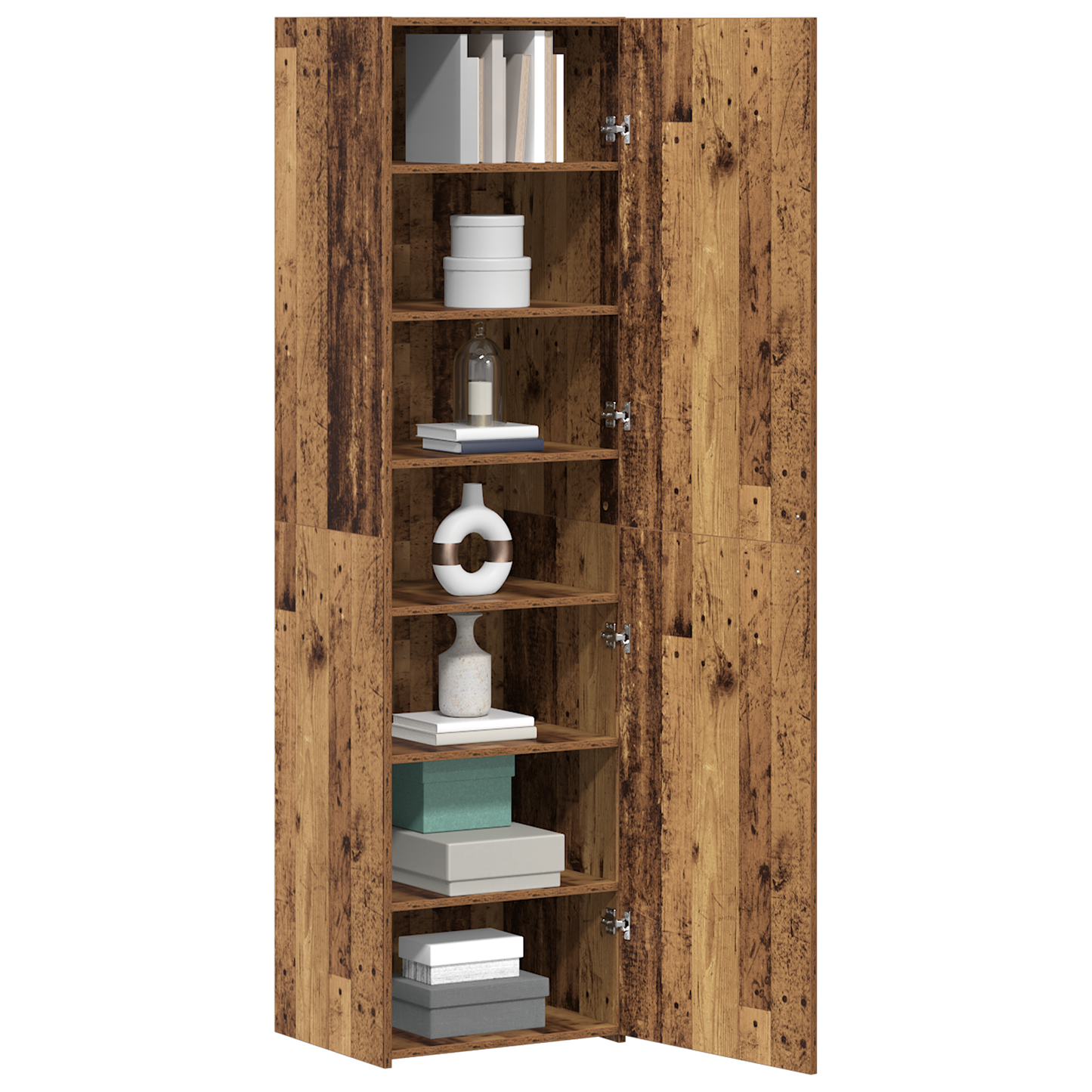 vidaXL Highboard 2 pcs Bois de récupération 50 x 42,5 x 185 cm