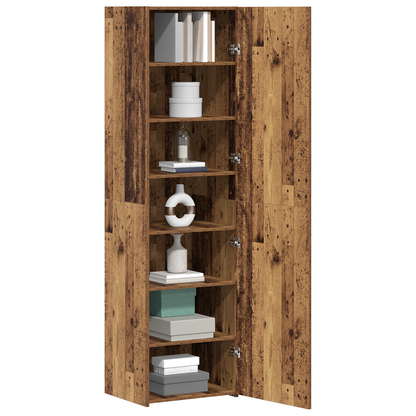 vidaXL Highboard 2 pcs Bois de récupération 50 x 42,5 x 185 cm