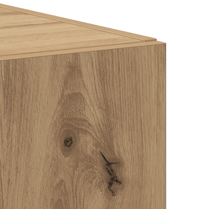 vidaXL Highboard 2 pcs chêne artisan 50 x 42,5 x 185 cm