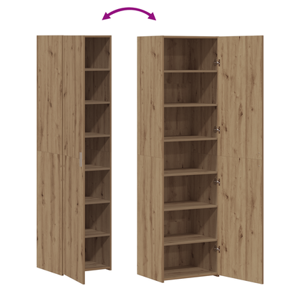 vidaXL Highboard 2 pcs chêne artisan 50 x 42,5 x 185 cm