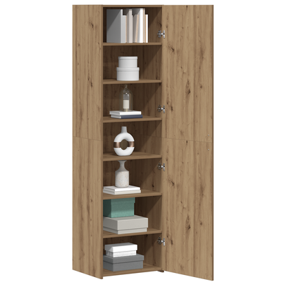 vidaXL Highboard 2 pcs chêne artisan 50 x 42,5 x 185 cm