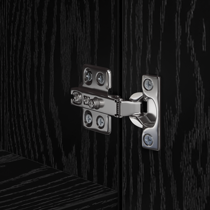 vidaXL Bahut haut 2 pcs noir aspect chêne 50 x 42,5 x 185 cm
