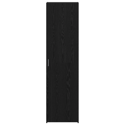 vidaXL Bahut haut 2 pcs noir aspect chêne 50 x 42,5 x 185 cm
