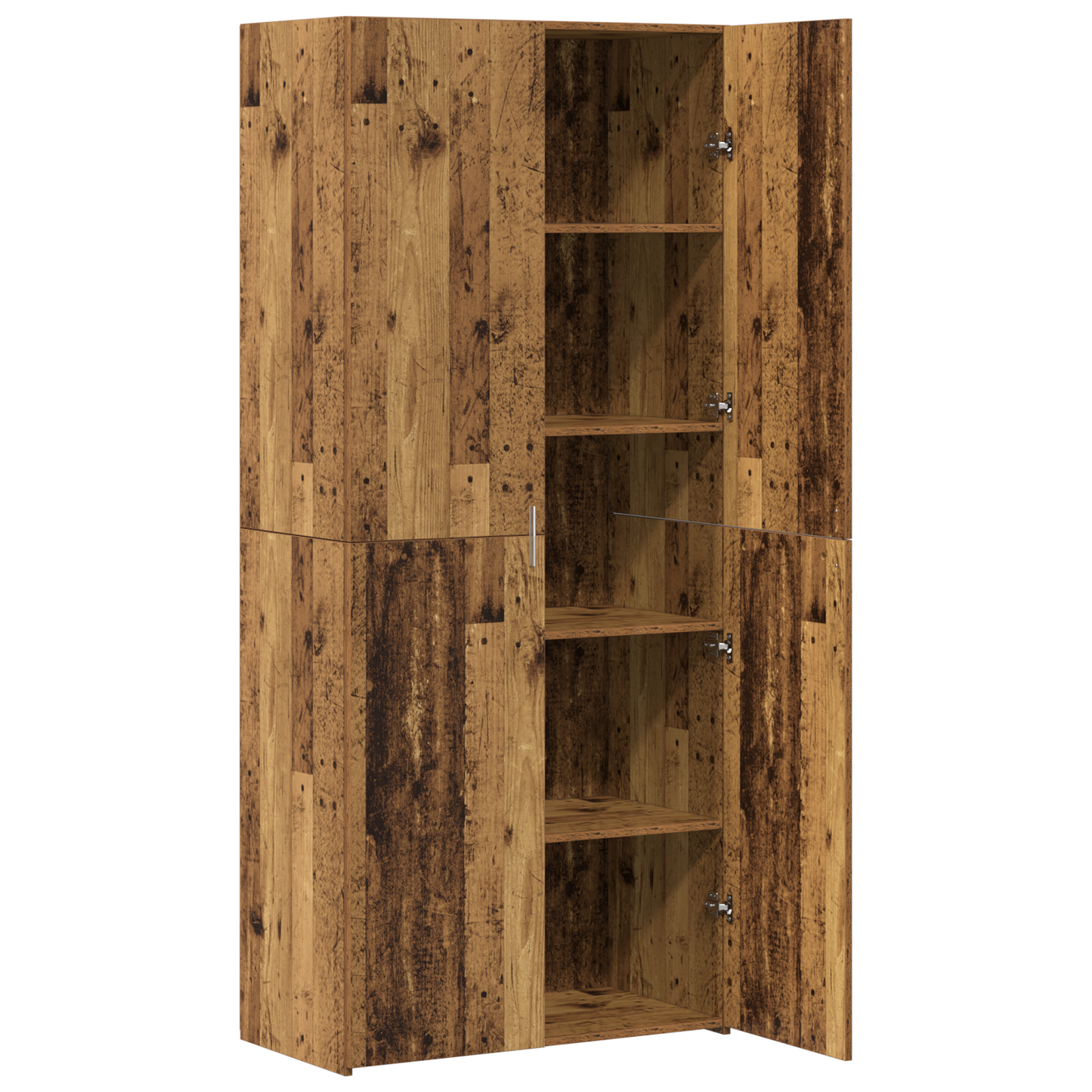 vidaXL Meuble haut 2 pcs bois de récupération 80 x 42 x 185 cm