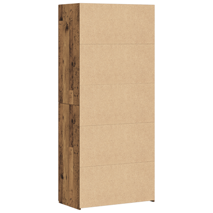 vidaXL Meuble haut 2 pcs bois de récupération 80 x 42 x 185 cm
