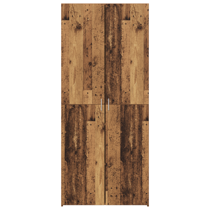 vidaXL Meuble haut 2 pcs bois de récupération 80 x 42 x 185 cm