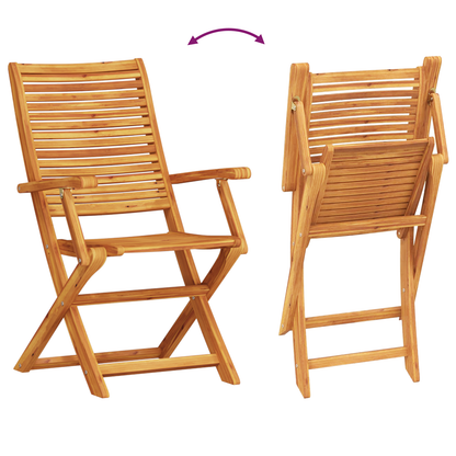 vidaXL Garten Essgruppe 5 pcs Braun Akazie Massivholz