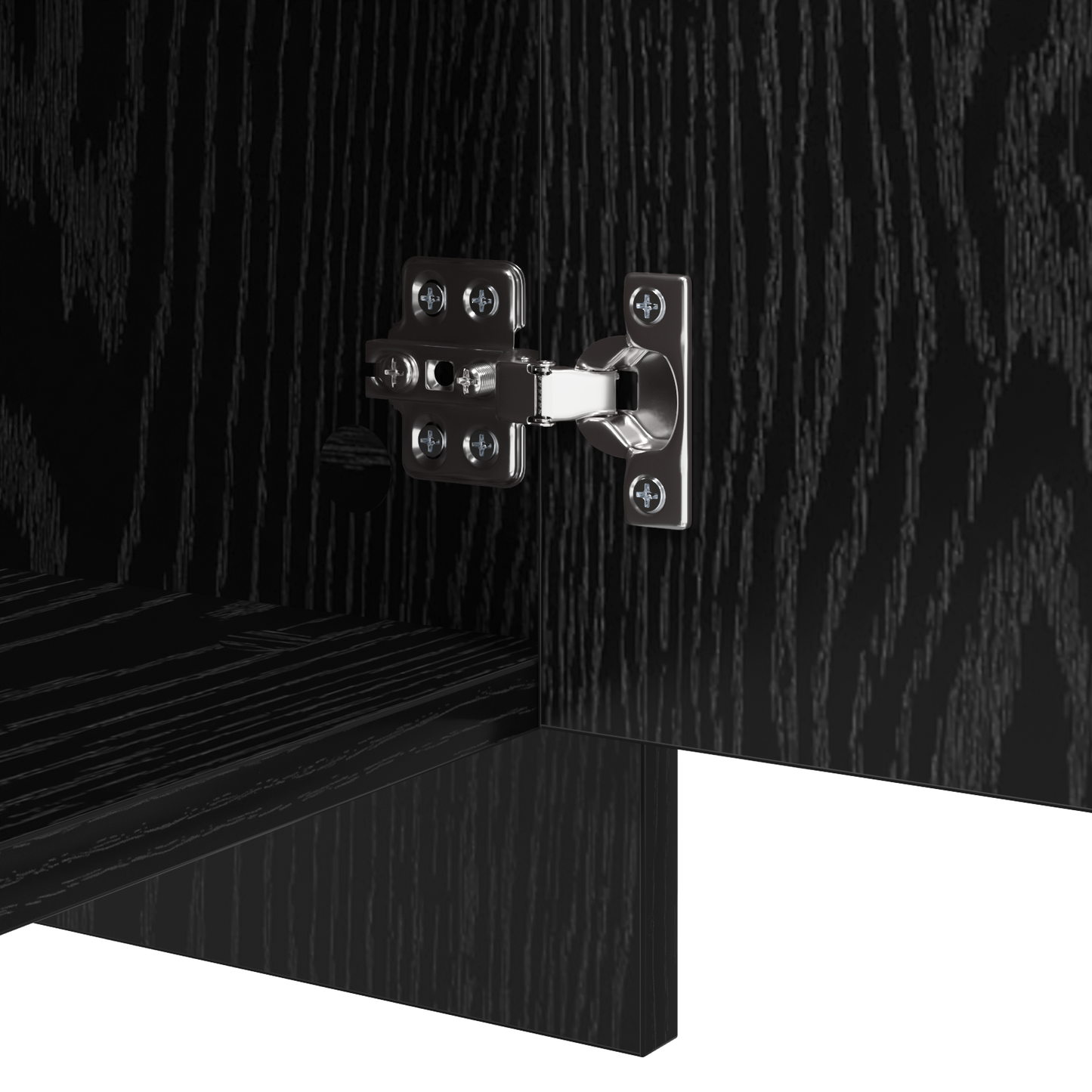 vidaXL Sideboard 2 pcs Schwarz Eichen-Optik 70 x 41 x 75 cm