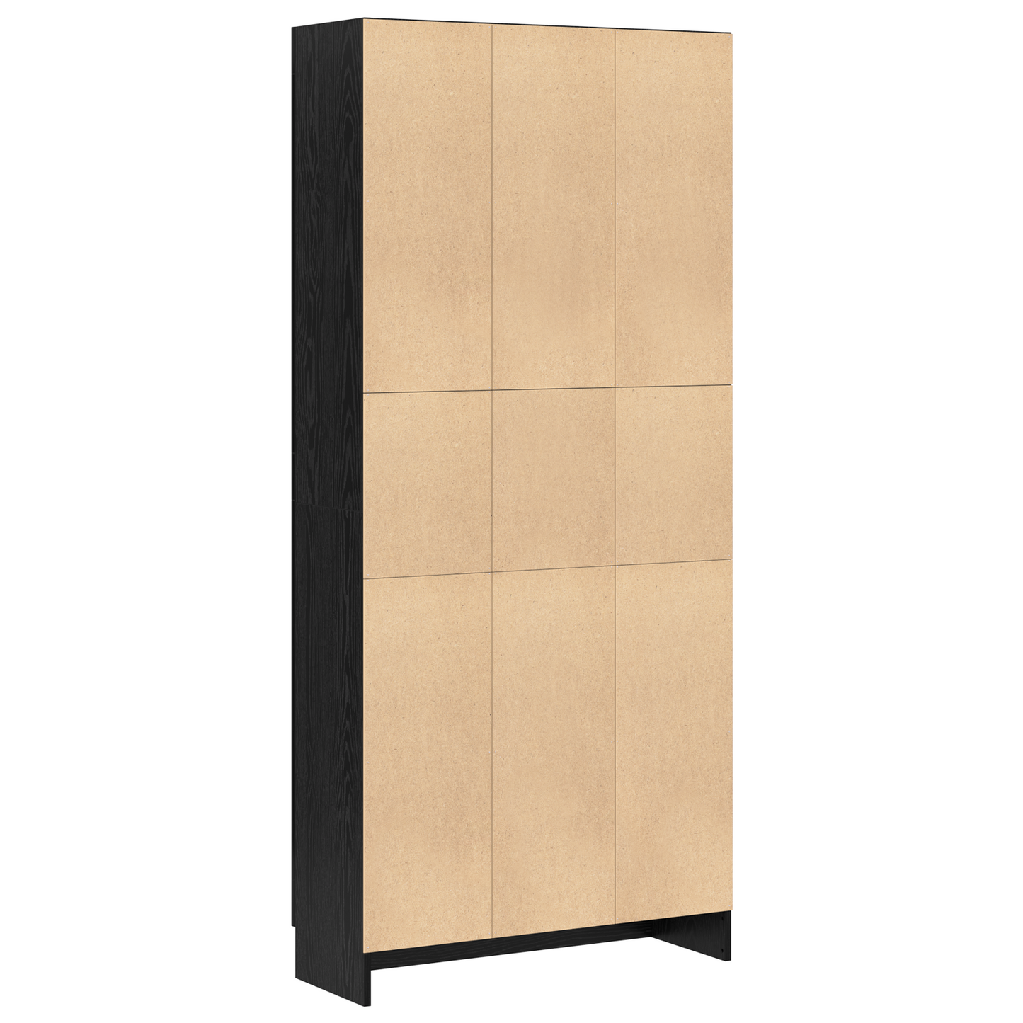vidaXL Bücherregal Schwarz Eichen-Optik 82,5 x 30,5 x 185 cm