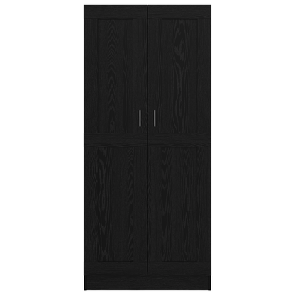 vidaXL Bücherregal Schwarz Eichen-Optik 82,5 x 30,5 x 185 cm