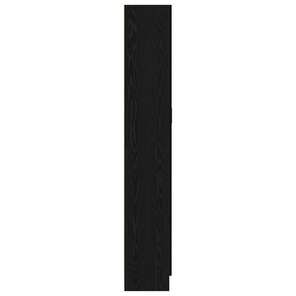 vidaXL Bücherregal Schwarz Eichen-Optik 82,5 x 30,5 x 185 cm