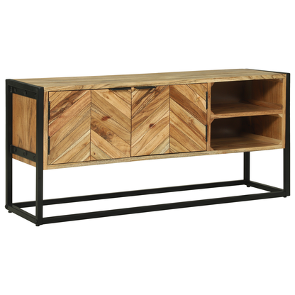 vidaXL TV-Schränk Braun 110 x 30 x 50 cm Massivholz Akazie