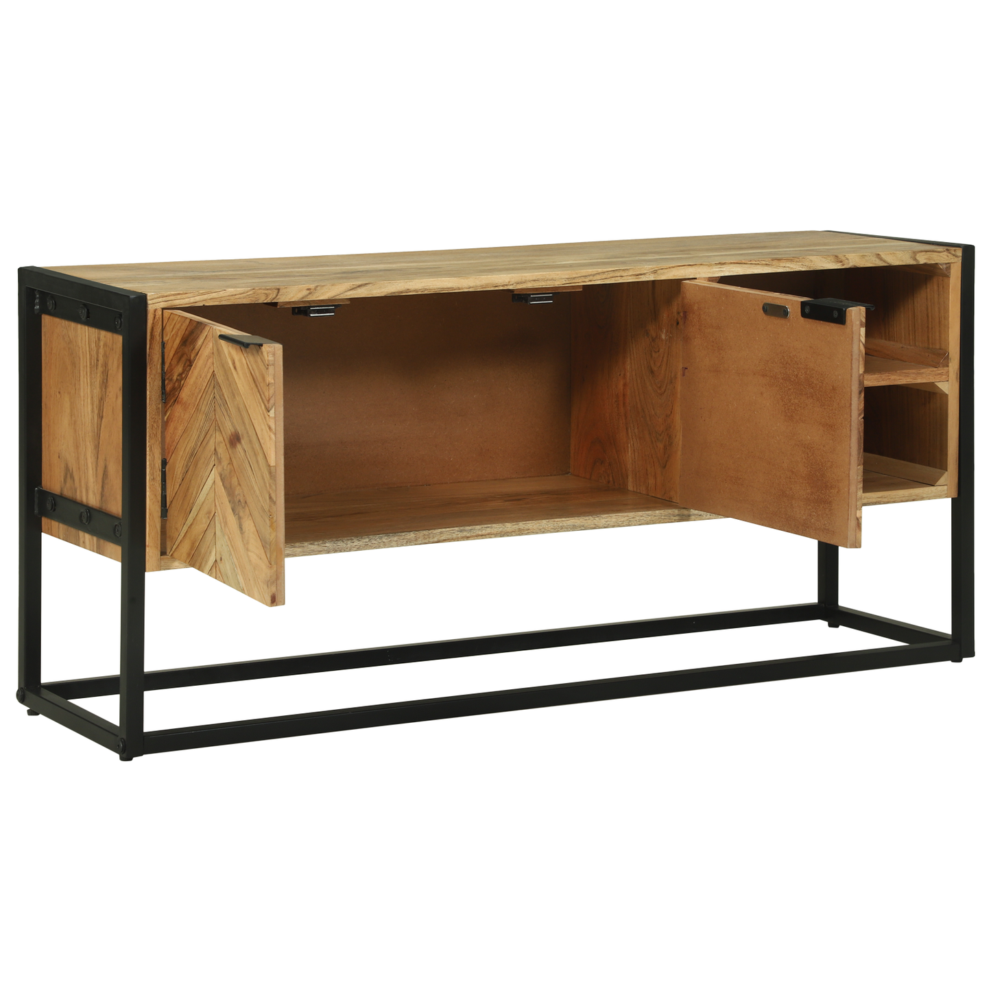 vidaXL TV-Schränk Braun 110 x 30 x 50 cm Massivholz Akazie