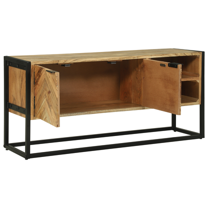 vidaXL TV-Schränk Braun 110 x 30 x 50 cm Massivholz Akazie