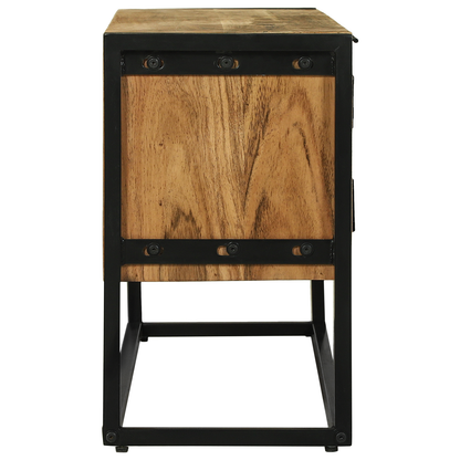 vidaXL TV-Schränk Braun 110 x 30 x 50 cm Massivholz Akazie